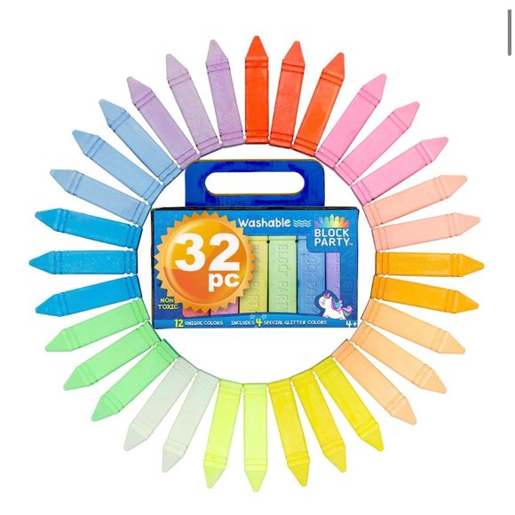 Sidewalk Chalk 32-Piece Set - Picture 1 of 13